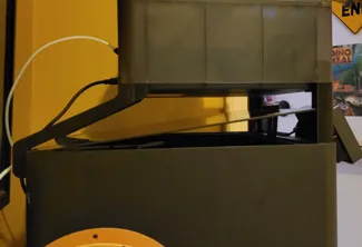 AMS Riser clears wall and glass