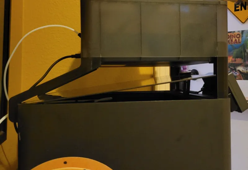 AMS Riser clears wall and glass
