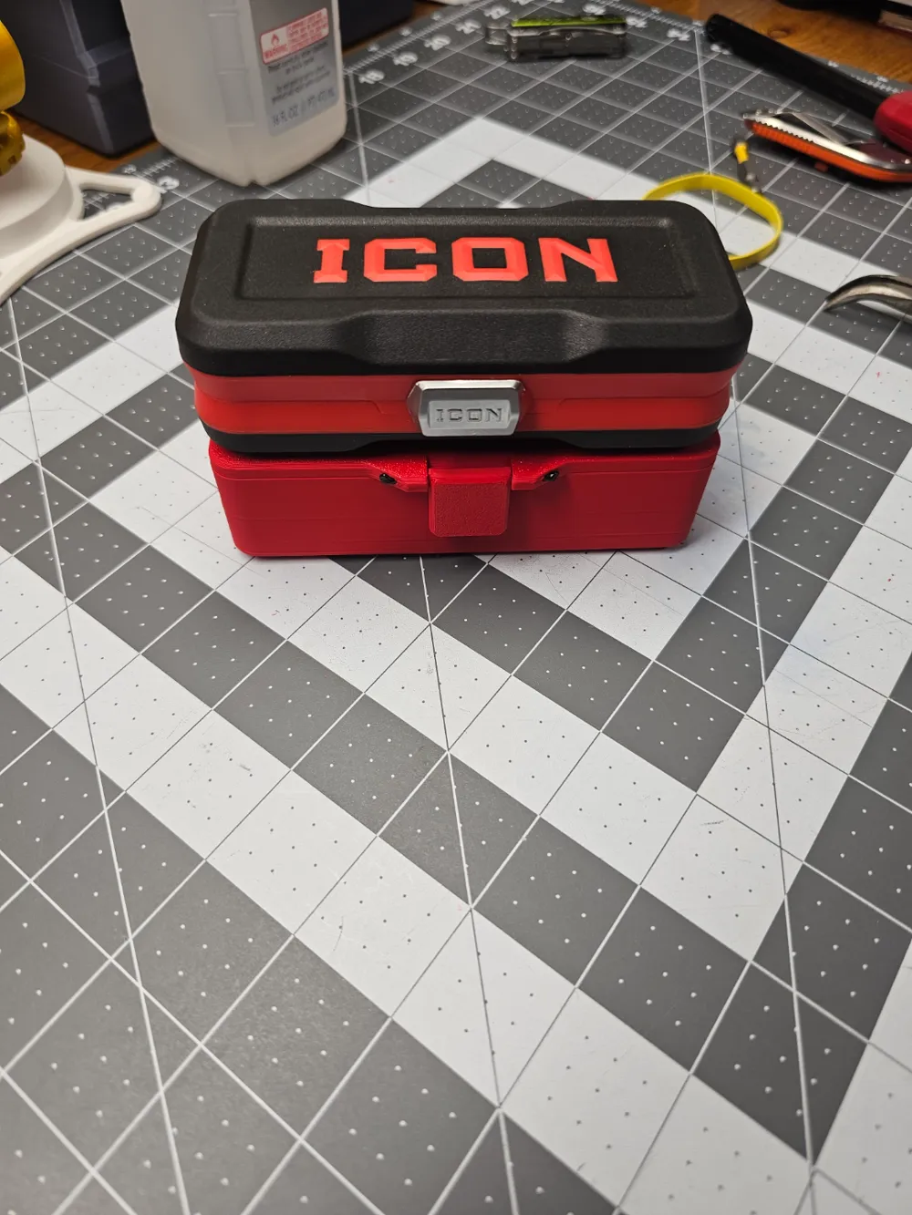 Hinged Lid Box for SAE/Metric 1/4" drive sockets by Phil-laments ...