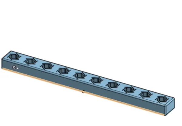 Lot de 10 supports pour embouts hexagonaux 1/4" (6,4 mm)