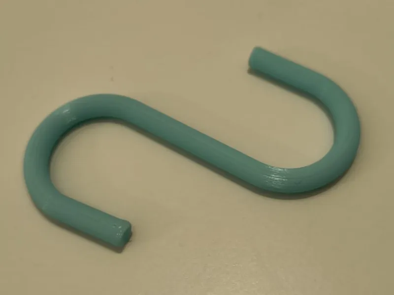 S hook - 16mm - snap in
