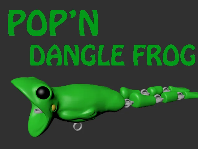 Pop'n Dangle Frog popper fishing lure