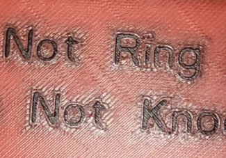 No Soliciting Sign