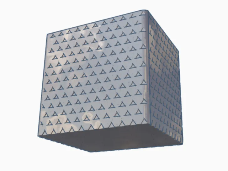 Triangle texture plant vase