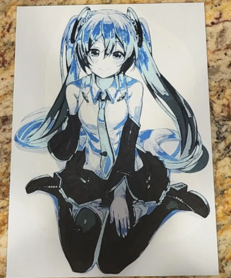 Miku Hatsune Hueforge (My first hueforge)