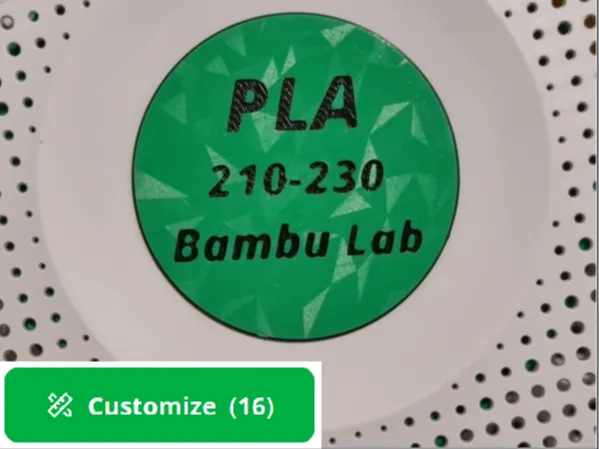 Customizable Spool Cap