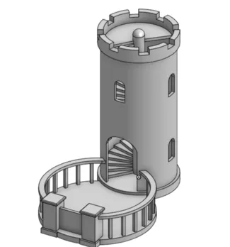 Dice Rolling Tower For D&D