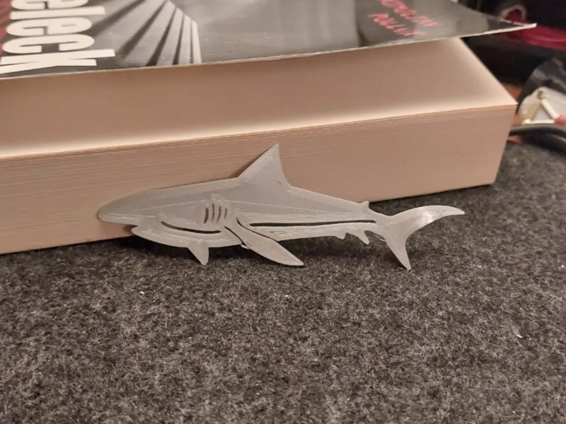 Shark book mark