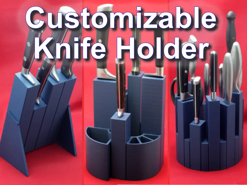 Modular Customizable Knife Holder/Block