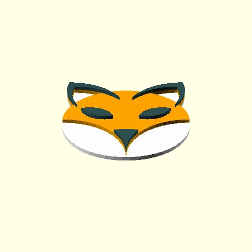 Fox made with circles
