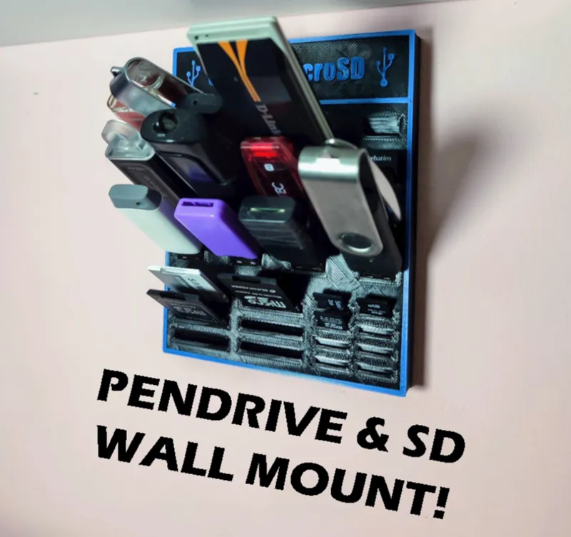 Pendrive & SD wall mount