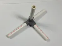 Raccord coude 4 voies pour tuyau PVC 1/2 pouce — photo 1
