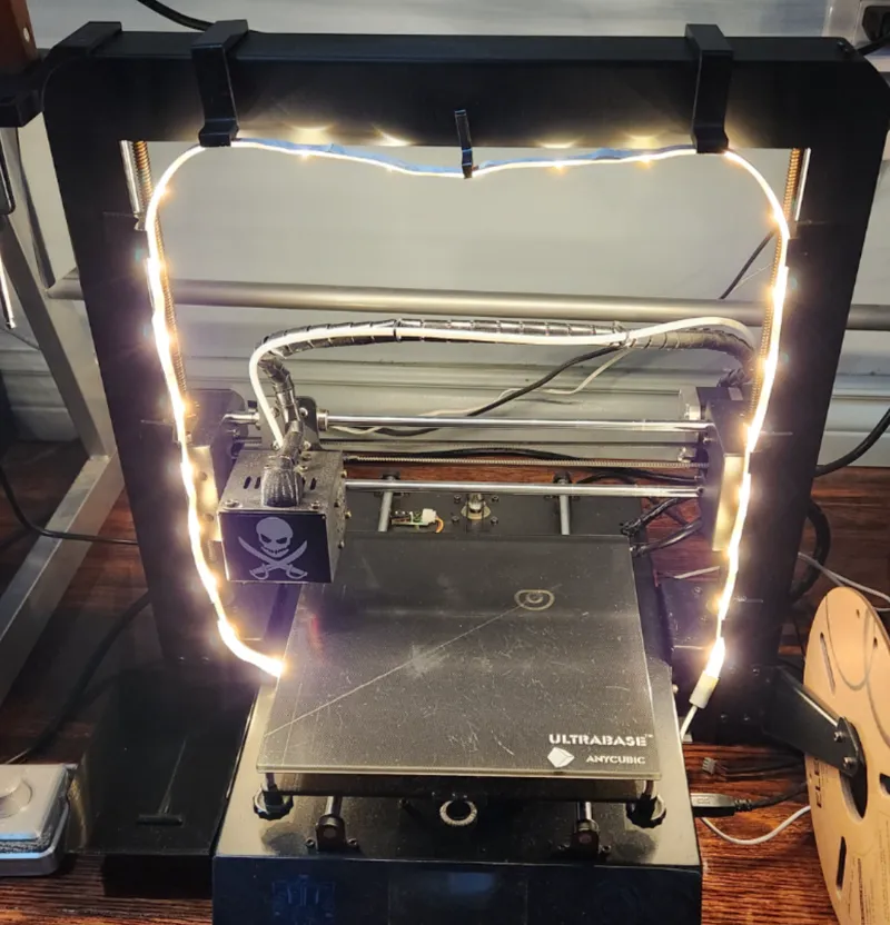 Anycubic I3 Mega IKEA Vattensten LED strip bracket