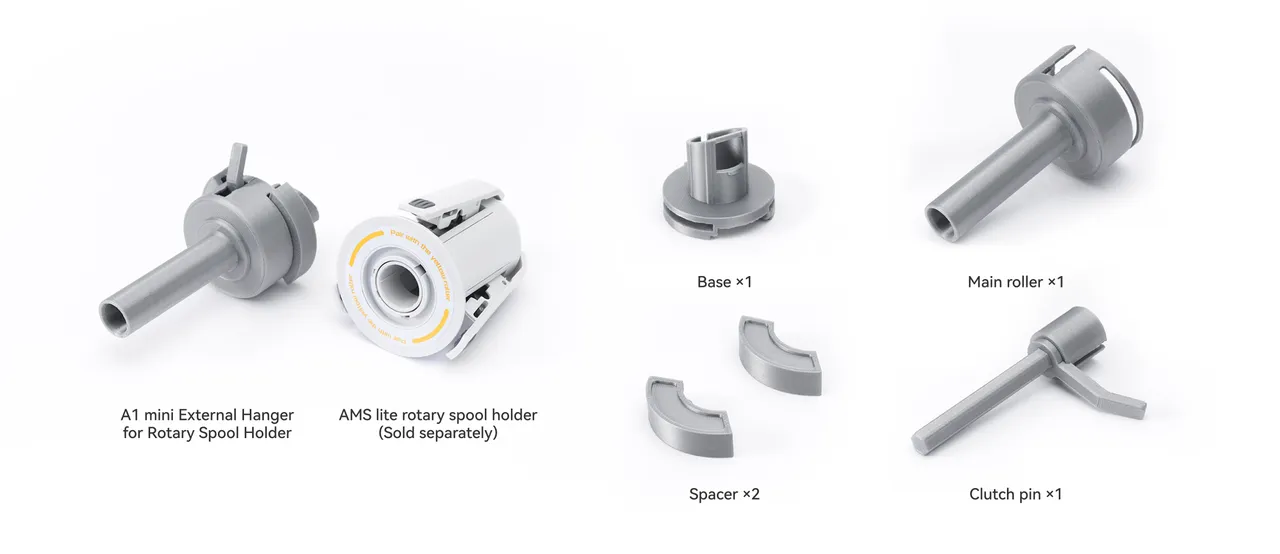 A1 mini回転式スプールホルダー用外部ハンガー 作成者： Bambu Lab