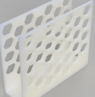 Letter holder honeycomb design