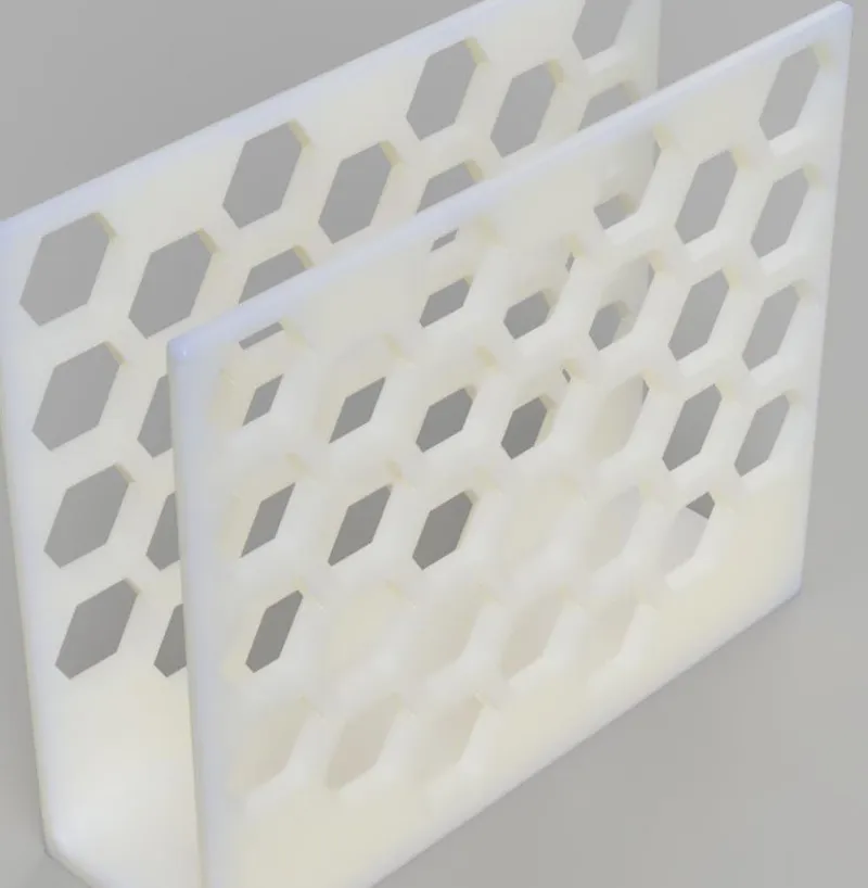 Letter holder honeycomb design