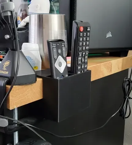 Dual Remote Holder for 1.5" IKEA Countertop