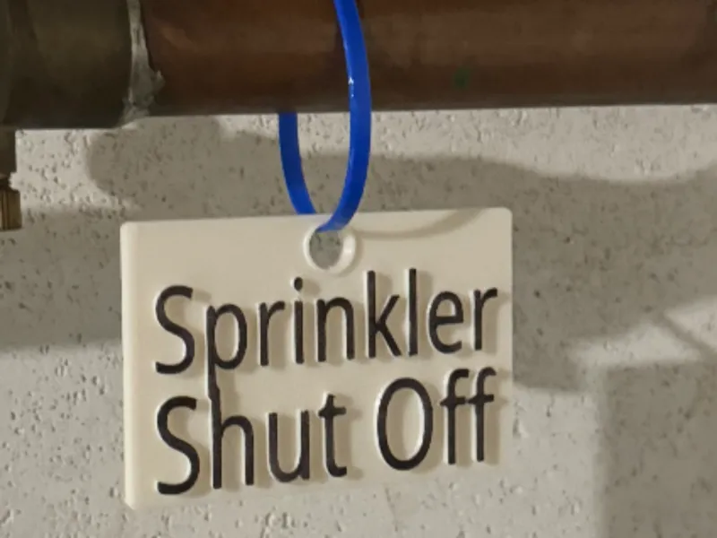 Water Shut Off Signs (print on any Printer)