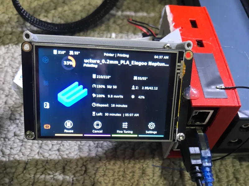 $45 All-in-one klipper + klipperscreen upgrade