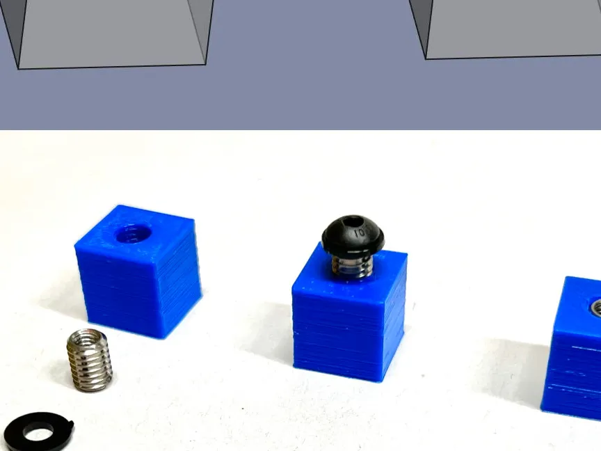 SELF TAPPING THREAD INSERT CUT-OUT STEP FILES - Free 3D Print Model ...