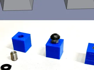 SELF TAPPING THREAD INSERT CUT-OUT STEP FILES