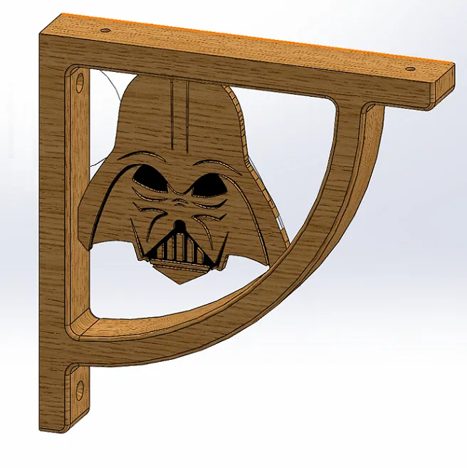 shelf bracket Star Wars Dark Vador