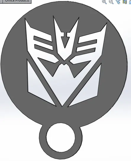 coffee stencil - decepticon