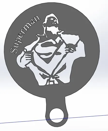 Coffee Stencil - Superman