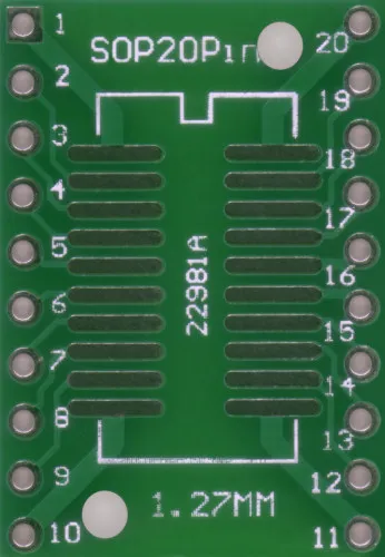 SMD PCB Adaptor SOIC / SSOP 20 Pin - Electronic Things