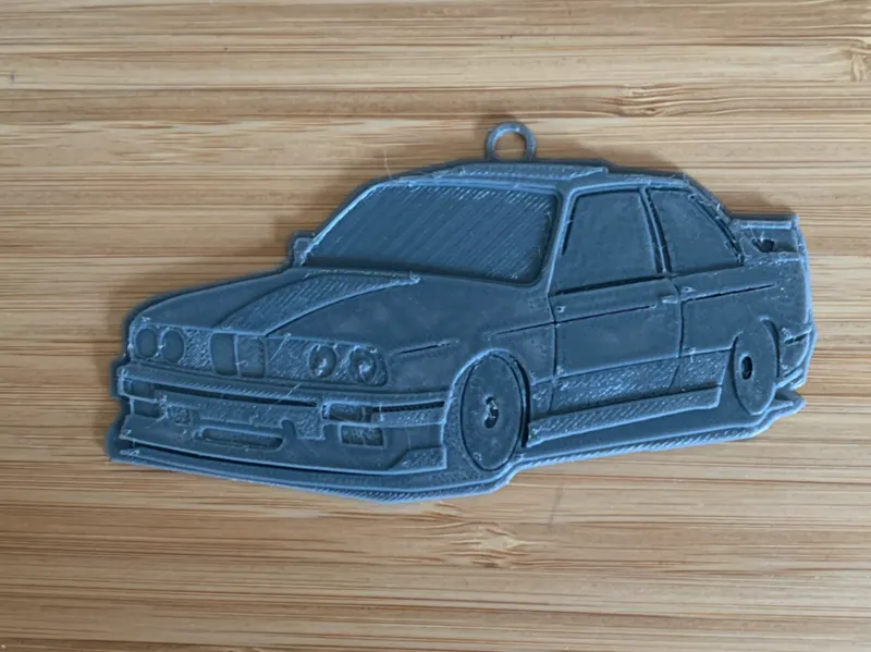 BMW e30 Keychain/ Wall art