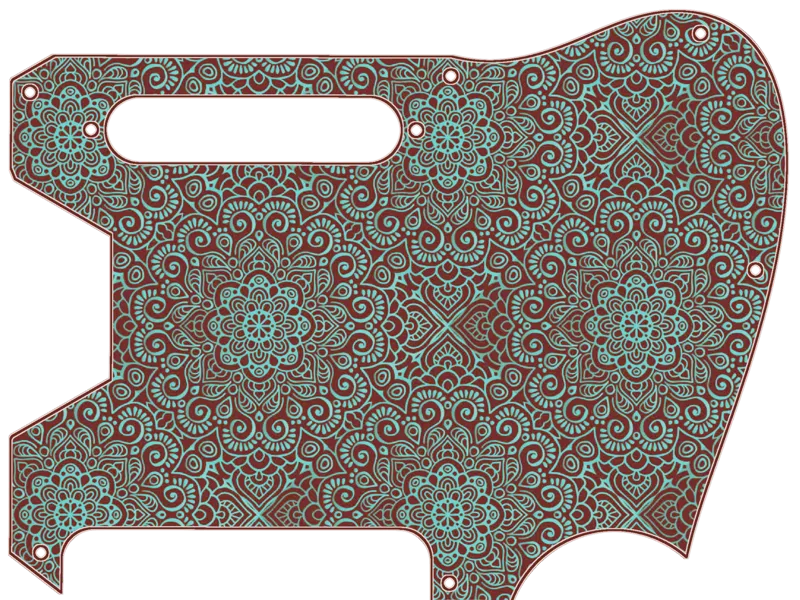 Telecaster Mandala Pickguard - Hueforge