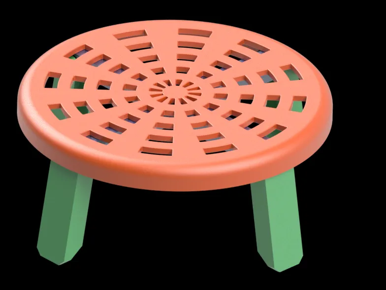 Collapsible Stool also frisbe