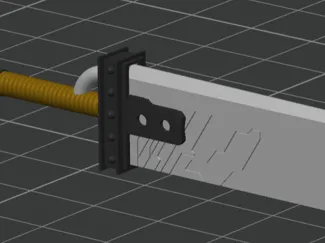 Cloud's Buster Sword Keychain