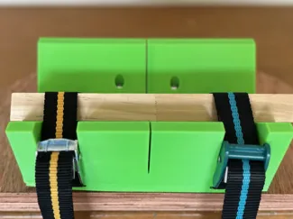 Parametric Mitre Box with fast tightening V-shaped