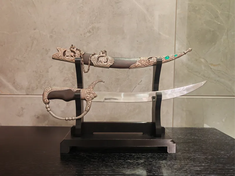 Double layer Knife display stand