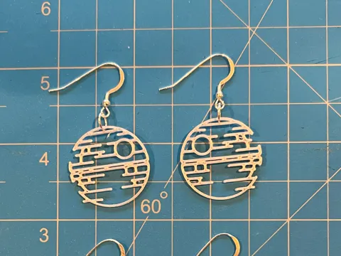 Star Wars Earrings - Millenium Falcon & Death Star