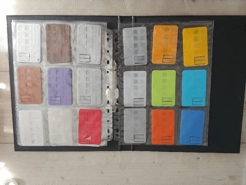 Creditcard sized material swatch (1.34m filament)