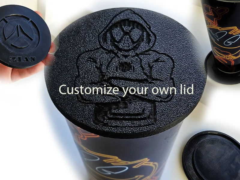 Customisable glass lid