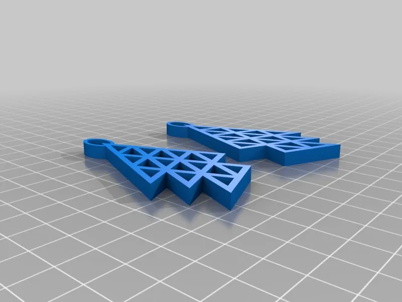 Triangle Hole Earrings view 2