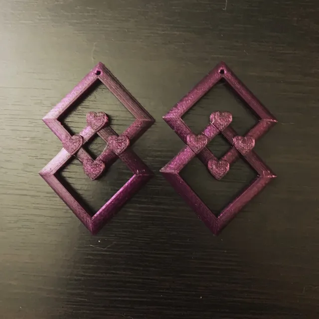 Fusion Square Earrings