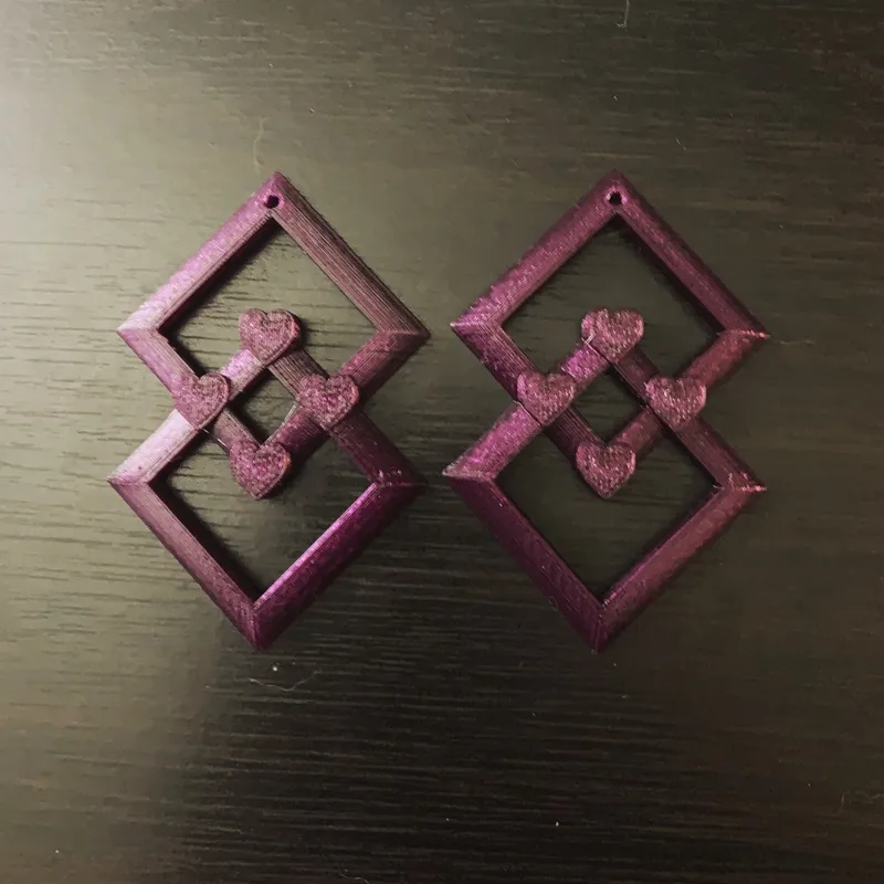 Fusion Square Earrings