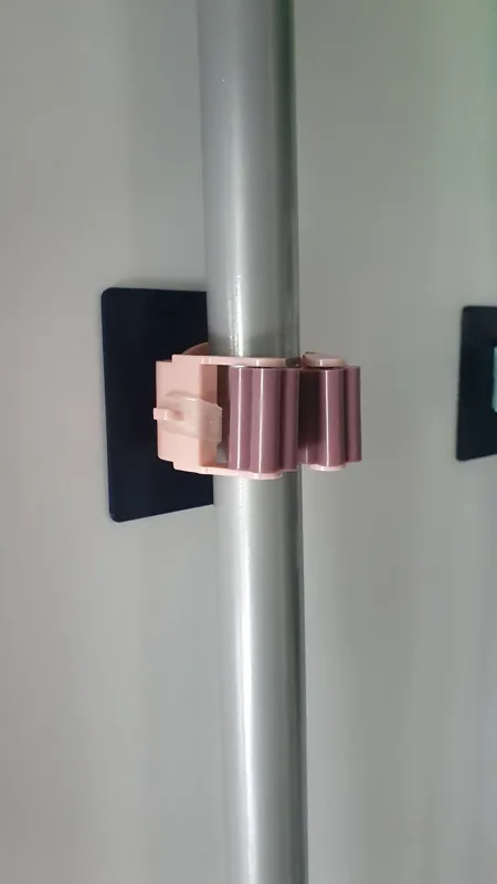 Broom holder adapter plate