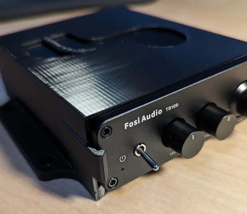 Fosi TB10D amp mount + power supply wall brackets