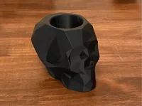 Vase crâne low poly — photo 1