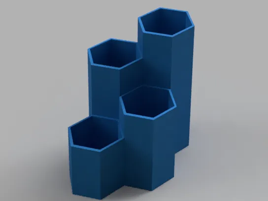 honey comb desk storage