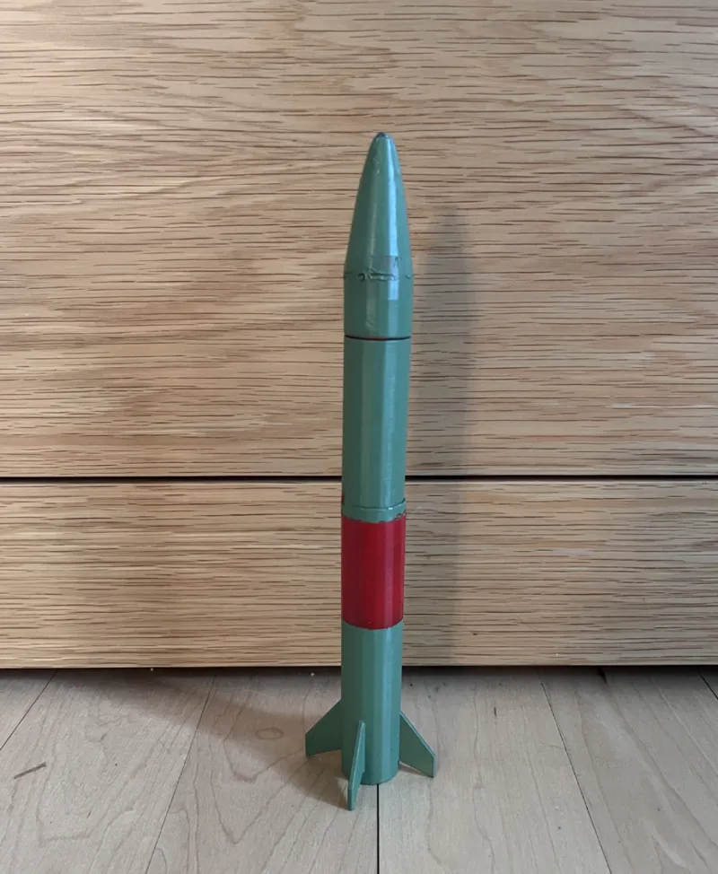 Model rocket I designed for school