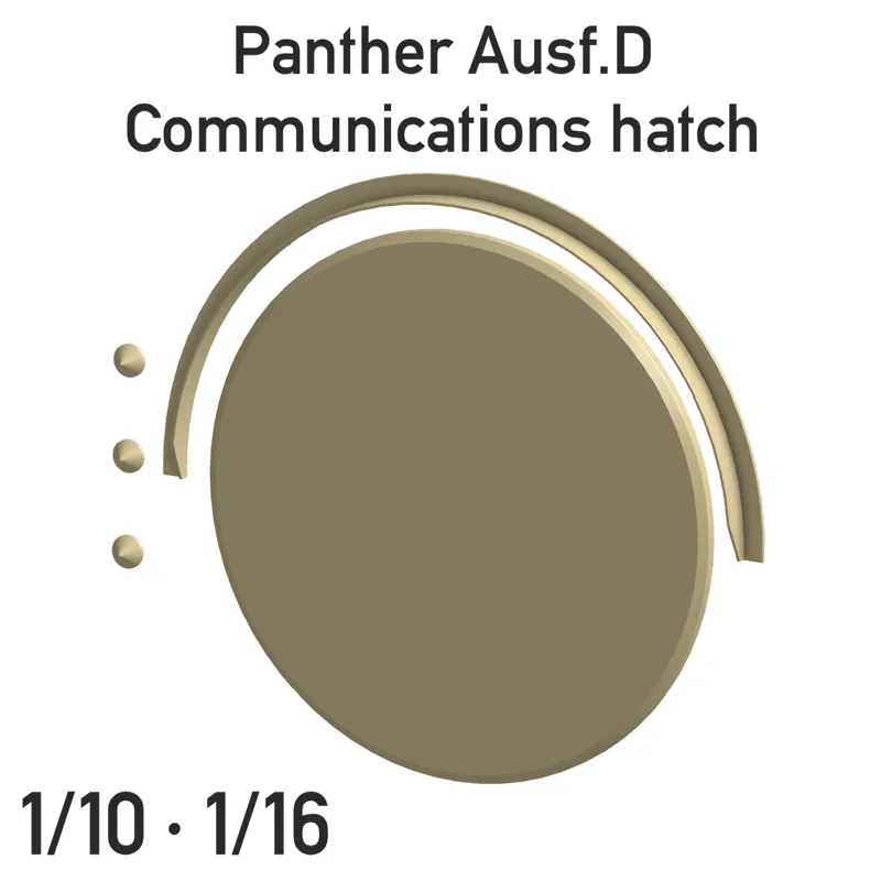 German panzer Panther Ausf.D Communications hatch