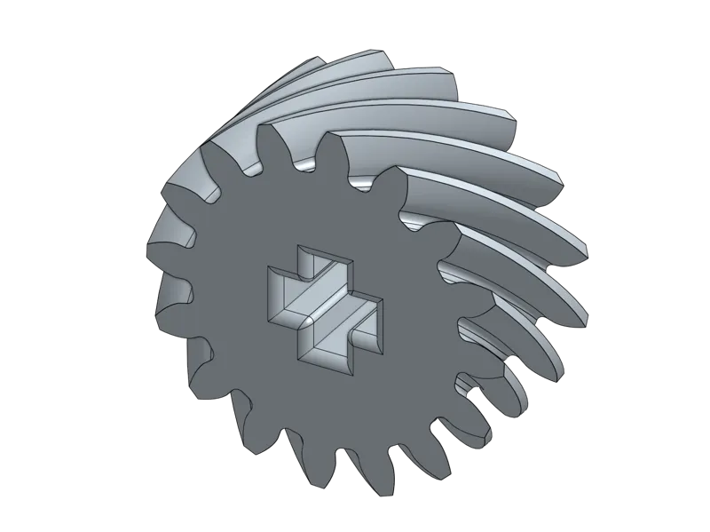 16 tooth Lēgo compatible Helical gear