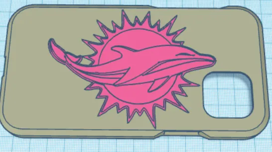 Dolphins iphone 12 case