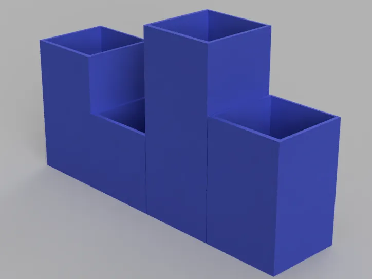 city skyline modular pencil pot